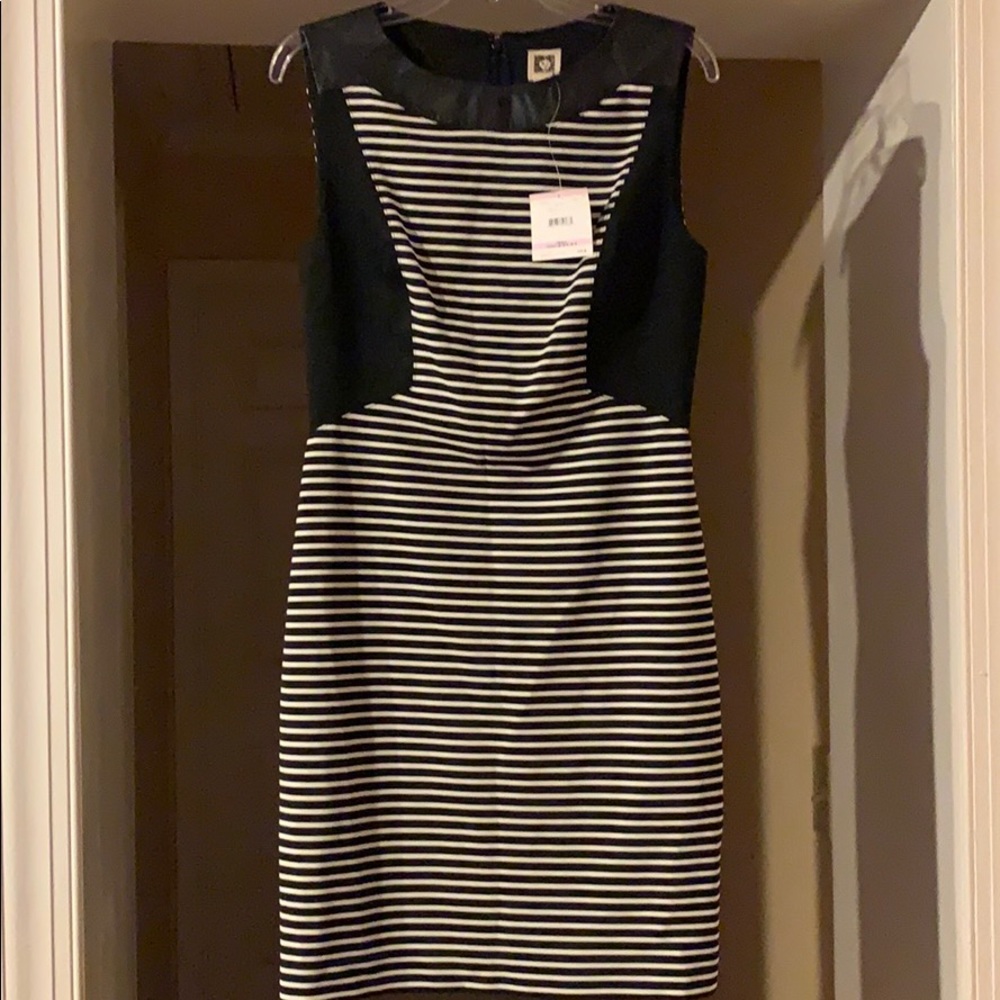 Ladies Anne Klein dress..6.. black/white..NWT
